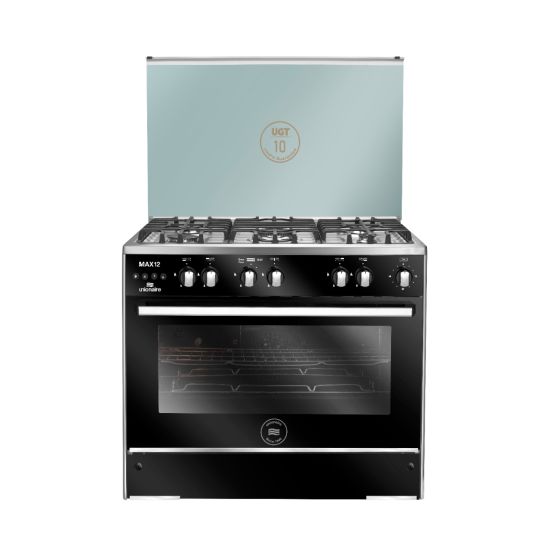 Unionaire Max 12 Gas Cooker, 5 Burners, Stainless Steel - C68SSGC447-IF-SO-2WM12AL