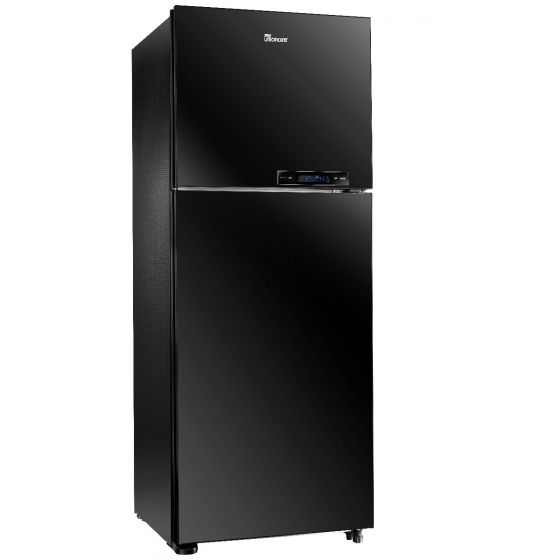 ثلاجة يونيون اير نوفروست، 350 لتر، اسود زجاجي - UR350BG1NAC11