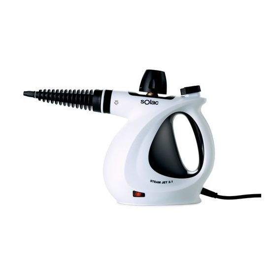 Solac Steam Jet 2.1 Handheld Steam Cleaner, 1050 Watt, Black and White - LV1301