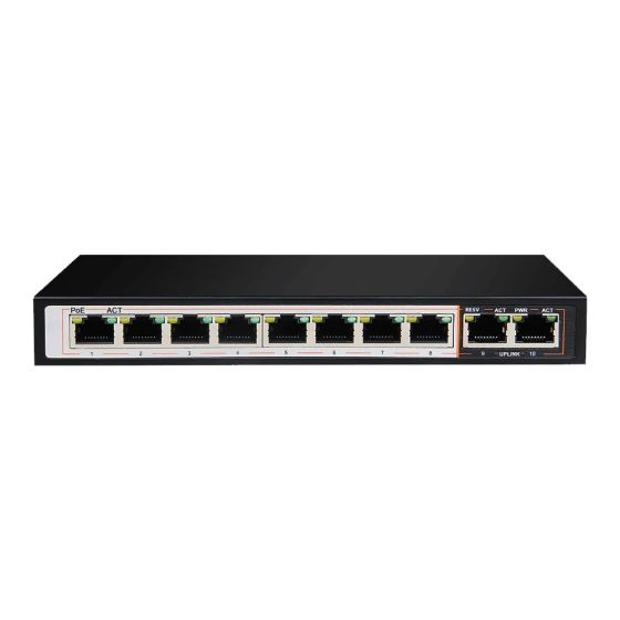 D-Link Switch, 10 Ports, 96W, Black - DGS-F1010P-E