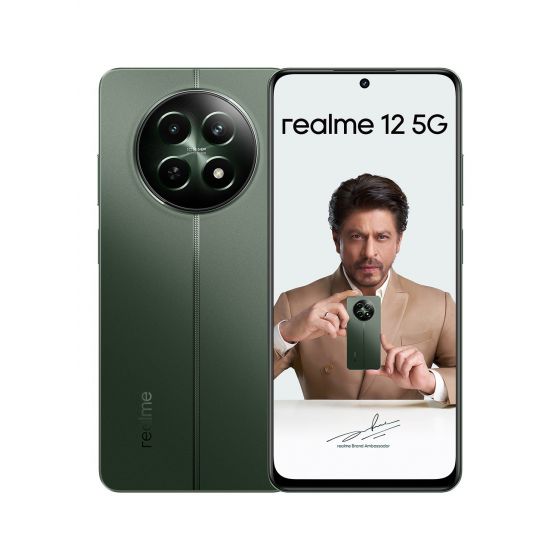 ريلمي 12 بشريحتين، سعة 256 جيجا، رام 8 جيجا، شبكة 4G- اخضر وود لاند - اصدار دولي
