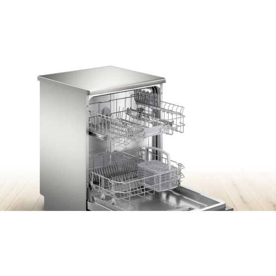 Bosch Series 2 Dishwasher, 12 Place Settings, 5 Programs, Silver SMS25AI00V Best price in