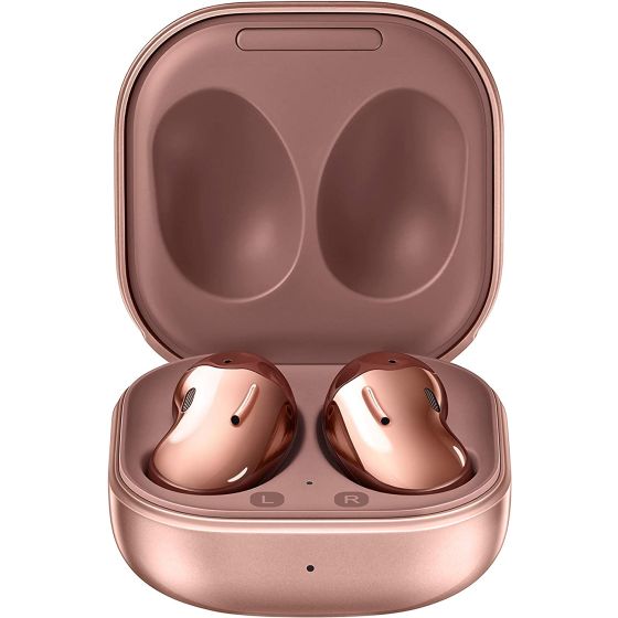 SAMSUNG Galaxy Buds Live True Wireless Earbuds US Version Active Noise Cancelling Wireless Charging Case Included, Mystic Bronze