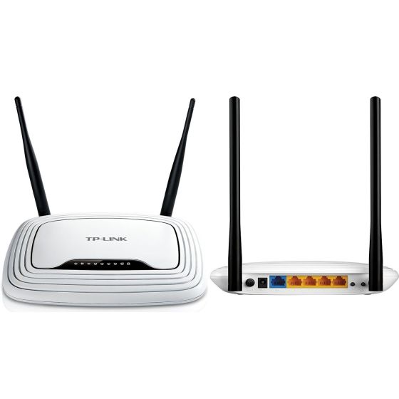 TP-Link Wireless N Router With 2 Antennas, 300Mbps, White - TL-WR841N