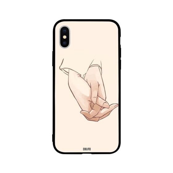 Holding Hands Couple Printed Back Cover for Apple iPhone XS