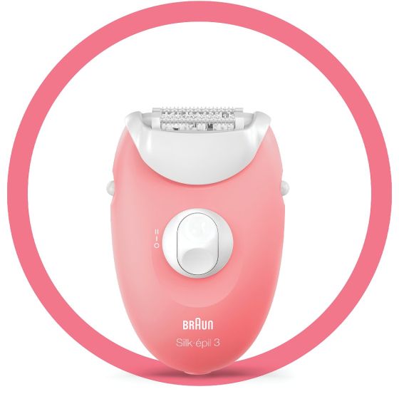 Braun Silk-épil 3 Epilator, Pink - SE3176