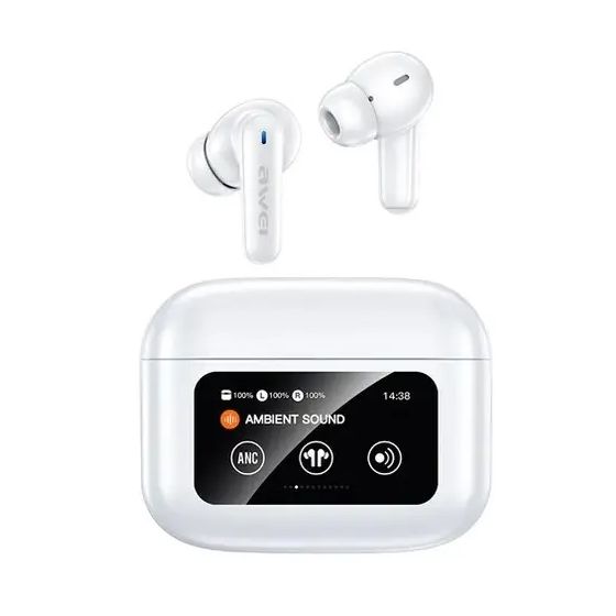 Awei T96 Airpods, Noise Cancellation - White