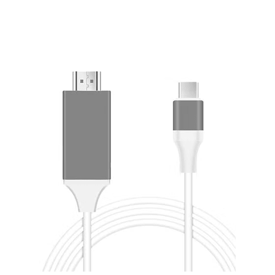 MHL USB Type-C to HDMI Cable, 2 Meters, White and Grey - BT-0572