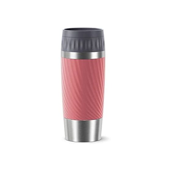 Tefal Easy Twist Travel Mug, 0.36 Liter, Pastel Red - N2011610
