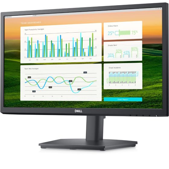 شاشة LED ديل، 22 بوصة، دقة FHD، اسود - E2222HS