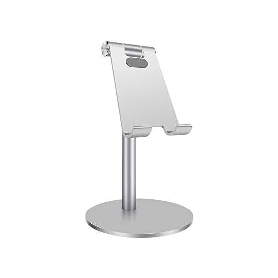 Portable aluminum Desktop Phone Stand - Silver