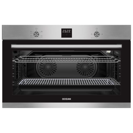 Ocean Built-in Gas Oven, with Grill, 97 Liters, Inox- OGVOF 94 I R C TC SV