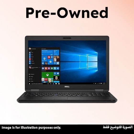 لاب توب استيراد ديل لاتيتيود 5500، انتل كور I7-8650U، هارد 256 جيجا SSD، رام 16 جيجا، شاشة مقاس 15.6 بوصة، بدقة FHD، كارت شاشة انتل UHD جرافيكس 620، ويندوز  10 برو - اسود ، فئة A، بضمان 6 شهور