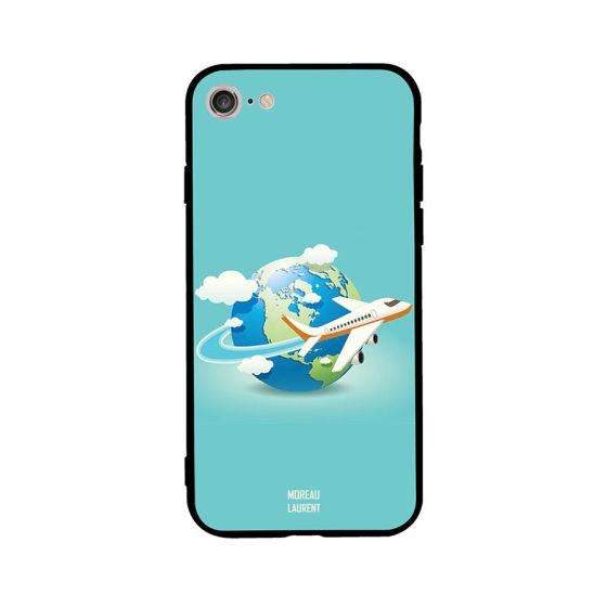 Plane and Earth Printed Back Cover for Apple iPhone SE