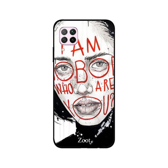 جراب ظهر زوت بطبعة عبارة I Am Nobody Who Are You لهواوي نوفا 7i