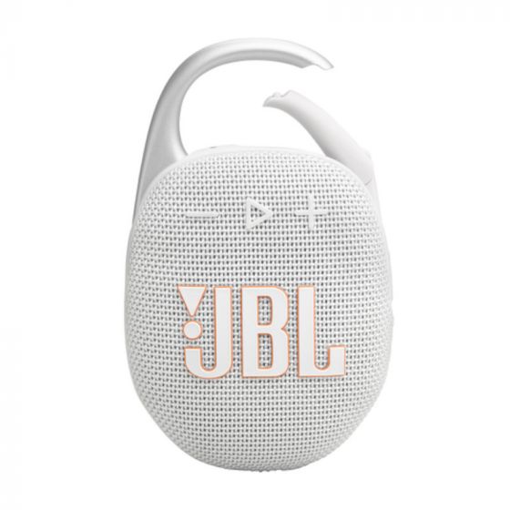 JBL Clip 5 Bluetooth Speaker, White - JBLCLIP5WHTAM