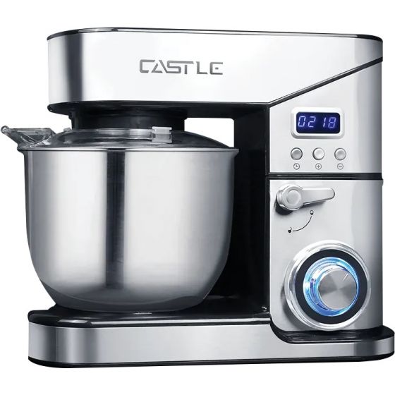 Castle Stand Mixer, 6 Liter, 1500 Watt, Silver- SM-1360