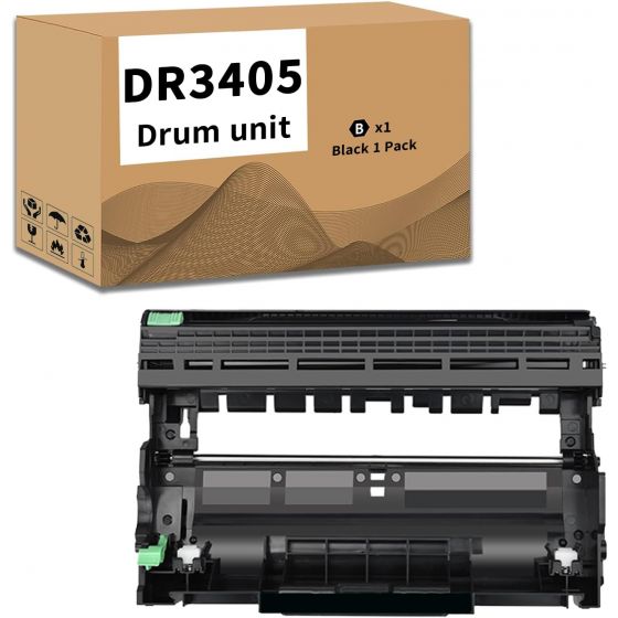 اسطوانة حبر نزيه لطابعة براذر، اسود - DR3405