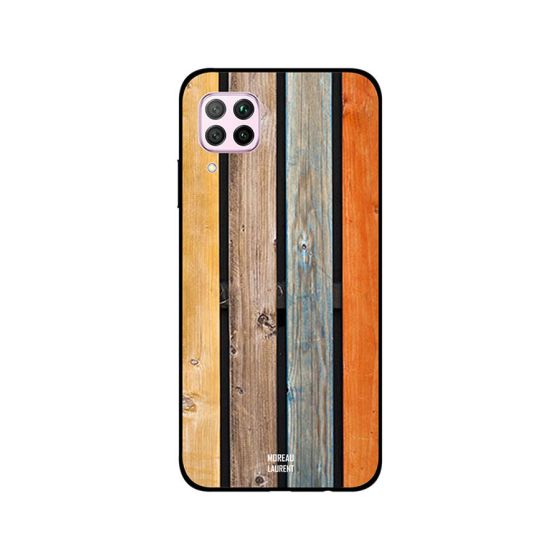 Moreau Laurent Wooden Pattern Printed Back Cover for Huawei Nova 7i