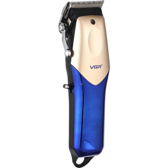 VGR Rechargable Hair Trimmer, Blue and Gold- V-162