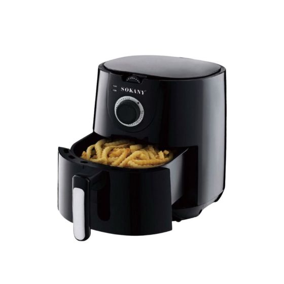 Sokany Air Fryer, 5 Liters, 1500 Watt, Black- AF-002