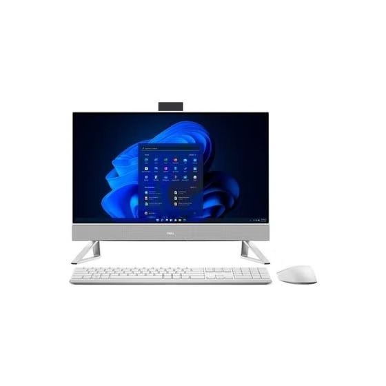 Dell Inspiron 24 5410 All In One PC with Keyboard and Mouse, Intel Core i7-1255U, 23.8 Inch FHD, 1TB HDD and 256GB SSD, 16GB RAM, NVIDIA GeForce MX550 2GB, Windows 11 Pro - White