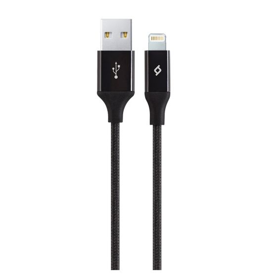 Ttec AlumiCable Lightning to USB Charge and Data Cable, 120 Cm - Black