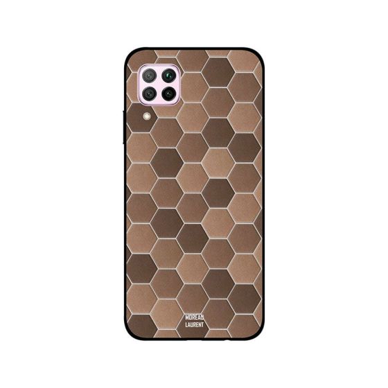 Moreau Laurent Round Shape Interlock Pattern Printed Back Cover for Huawei Nova 7i