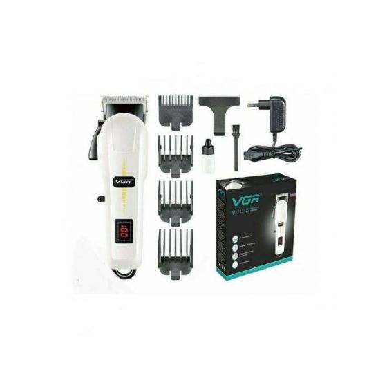 VGR Rechargeable Hair Clipper, Dry, White - V-213