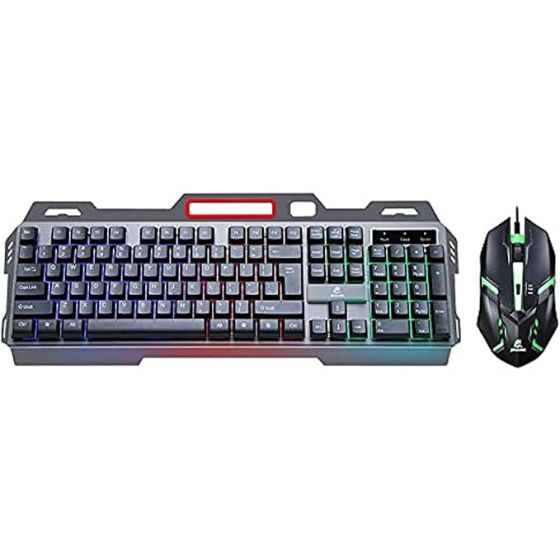 Jeqang Wireless Keyboard and Mouse Combo, Black - JK-938