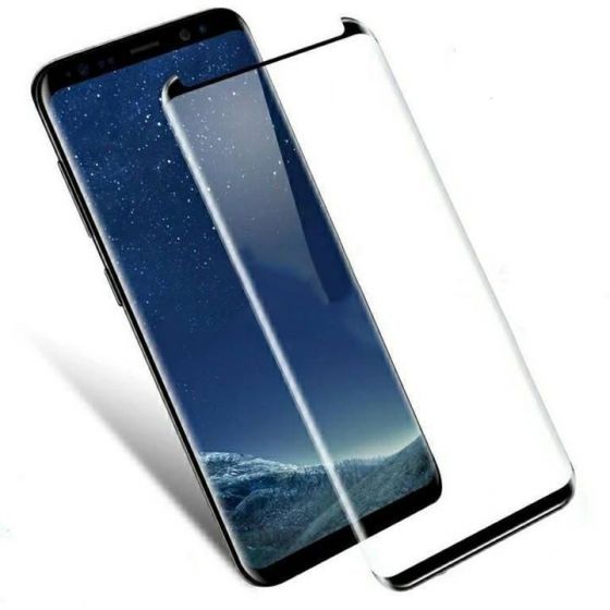 3D Screen Protector for Samsung Galaxy Note 9 - Transparent and Black Frame