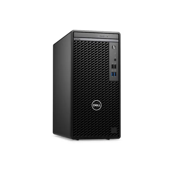 كيسة كمبيوتر ديل أوبتيبلكس 7010 تاور، معالج إنتل كور i5-12500، سعة 512 جيجابايت SSD، ذاكرة تخزين عشوائية 8 جيجابايت رام، كارت شاشة  إنتل UHD، نظام فري دوس - أسود