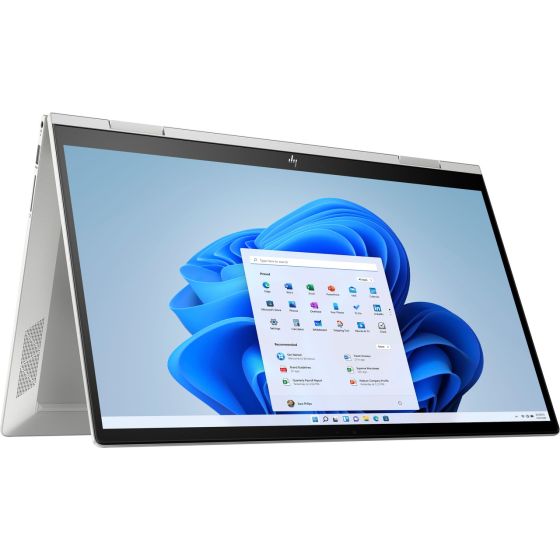 HP Envy X360 ew0023dx Laptop, Intel Core i7-1255U, 15.6 Inch FHD Touchscreen, 256GB SSD, 16GB RAM, Intel Iris Xe Graphics, Windows 11 - Natural Silver