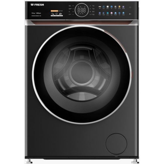 Fresh  Front Load Inveter Washing Machine with Dryer, 10KG, Dark Silver - WD10DD1458G2-DS