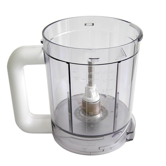 وعاء صغير كيه بي لمحضرات طعام براون K700 وFX3030 - شفاف وابيض