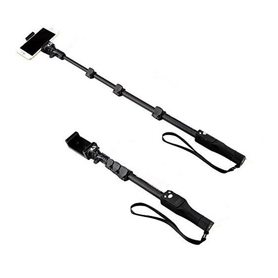 Yunteng Bluetooth Selfie Stick, Black - YT-1288