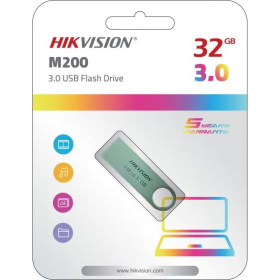 Hikvision USB 3.0 Flash Drive, 32GB, Silver - M200