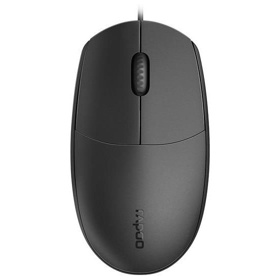 ماوس ضوئي USB رابو سلكي، اسود - N100