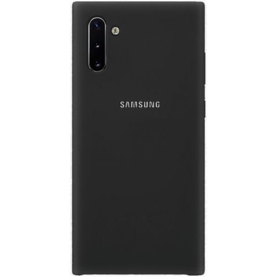 Silicon Back Cover For Samsung Galaxy Note 10 - Black