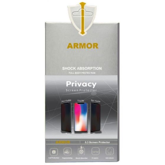 Armor Privacy Screen Protector For Honor 9X Lite - Transparent Black