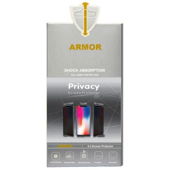 Armor Privacy Screen Protector For Realme 7 - Transparent Black