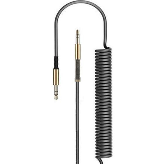 JOY ROOM JR-S600 AUDIO CABLE HIFI TRANSMISSION USB PORT 3.5 MM ARMOR SERIES 1000 MM - BLACK GOLD