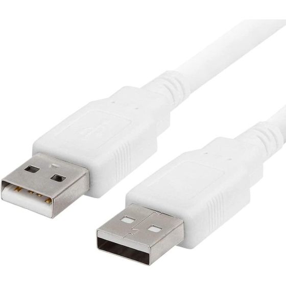 كابل كيندكس USB فئة A الي USB فئة A، طوله 50 سم، ابيض - KX 2525