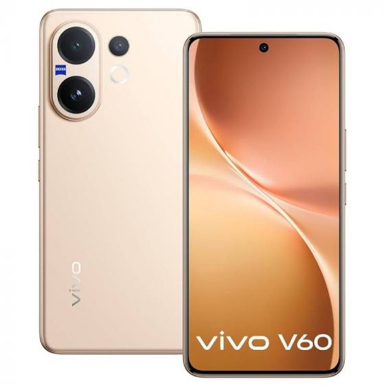Vivo V60, 256GB, 12GB RAM, 5G, Dual SIM - Auspicious Gold