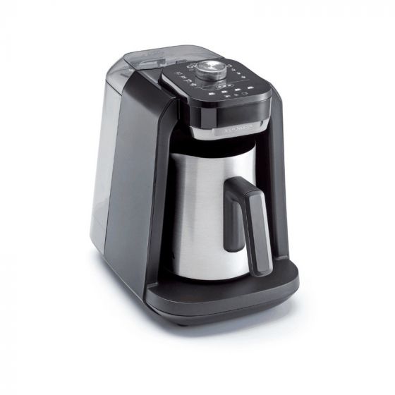Arzum OKKA Rich Pro Plus Turkish Coffee Maker, 1.3 Liters, 700 Watt - Black and Chrome