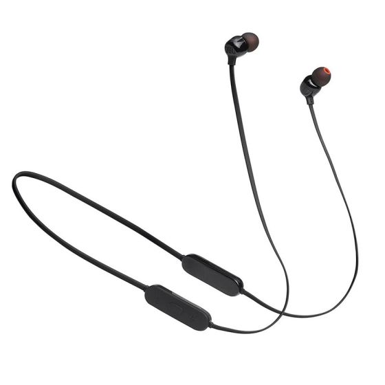 JBL Tune Bluetooth Earphones with Mic, Black - T125BTBLK