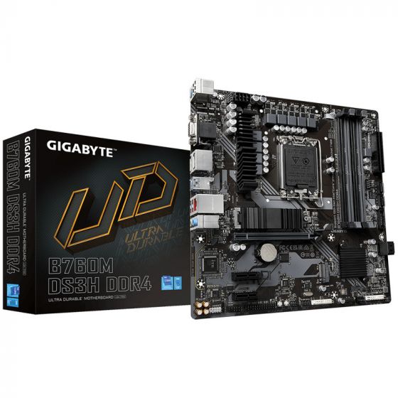 مذربورد جيجابايت B760M DS3H، انتل B760، ذاكرة DDR4، منفذ LAN بسرعة 2.5 جيجابت ايثرنت