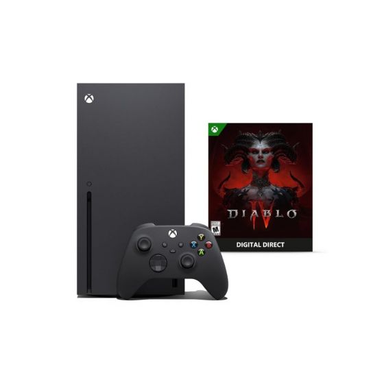 Microsoft Xbox Series X, 1TB, with Wireless Controller, and Diablo - Black