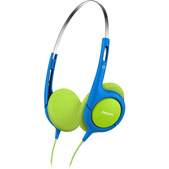 Philips Kids OverEar Wired Headphone, Green and Blue - SHK1030