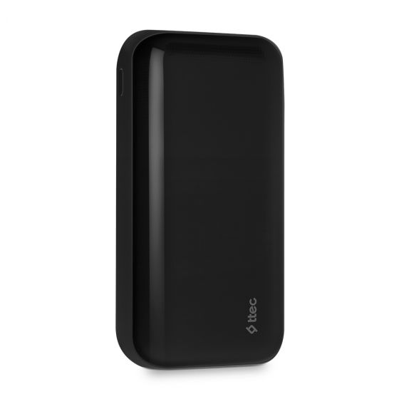 باور بانك سلكي تي تك الترا،  30000 مللي امبير، 3 منفذ USB، اسود - 2BB190S